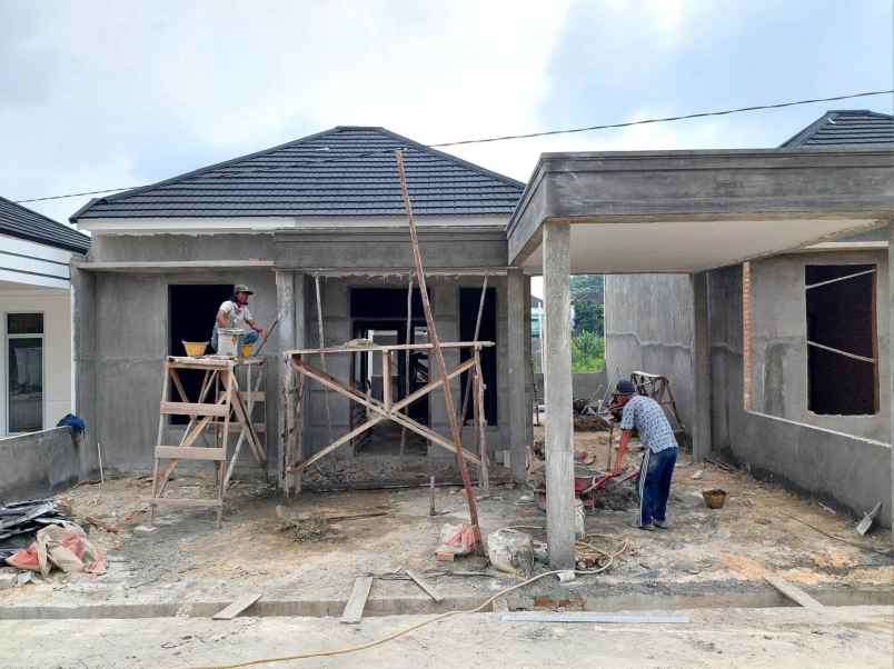 rumah cluster idaman type 45 di jalan delima pekanbaru