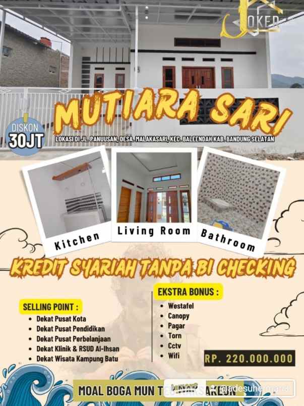 rumah full spek dijual kredit skema syariah