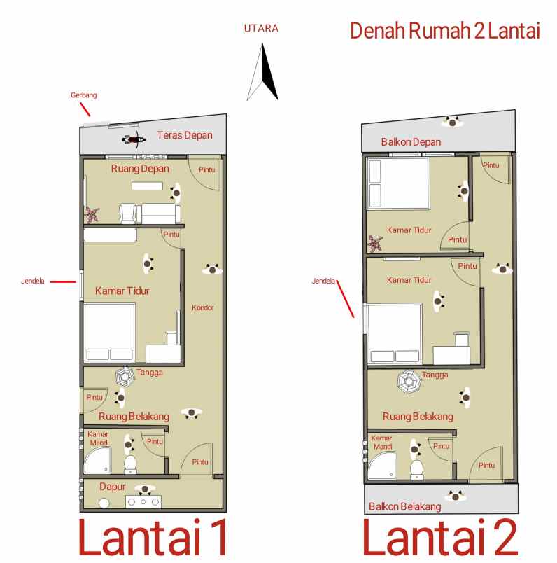 rumah jalan jengki gang melati