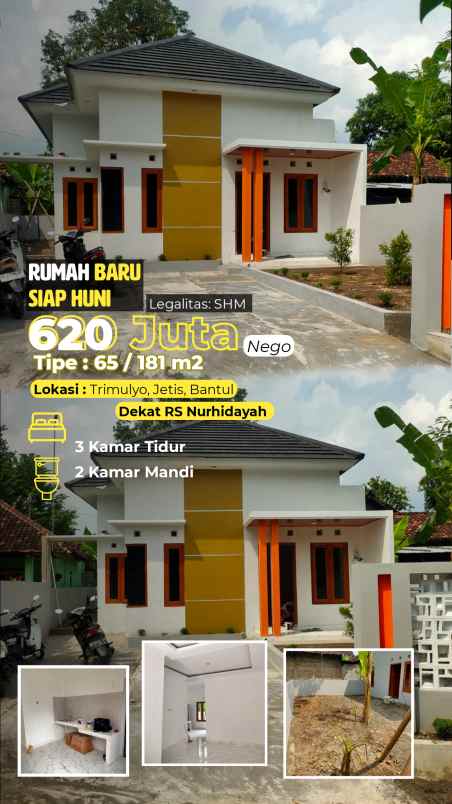 rumah luas di jetis bantul dekat rs nur hidayah