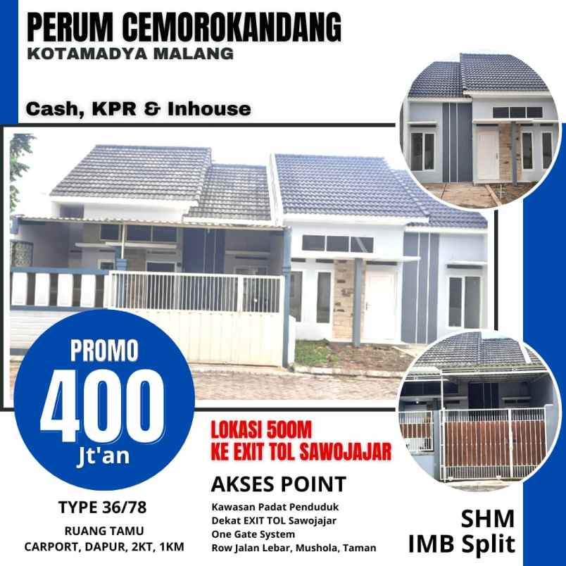 rumah mewah harga murah malang