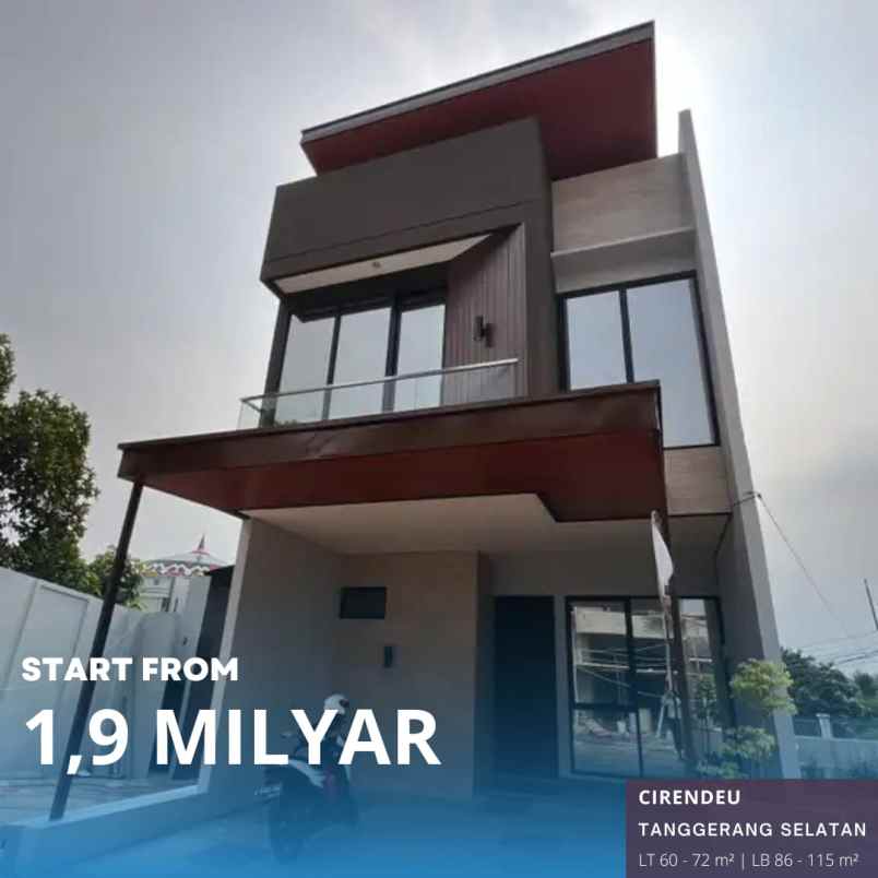 rumah mewah murah di cirendeu tangerang selatan kota