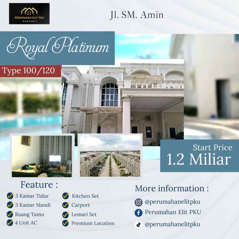 rumah mewah royal platinum pekanbaru