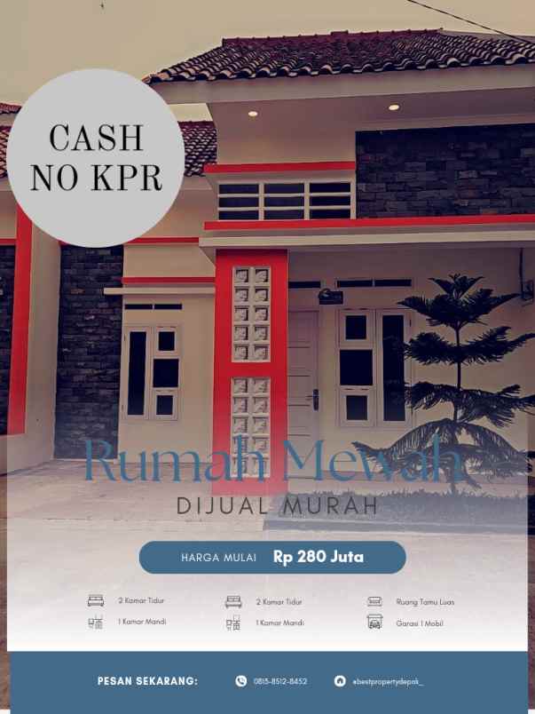 Rumah Minimalis Asri Dan Nyaman Di Citayam 