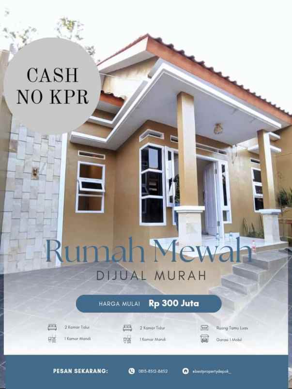 rumah minimalis desian mewah terlaris di depok