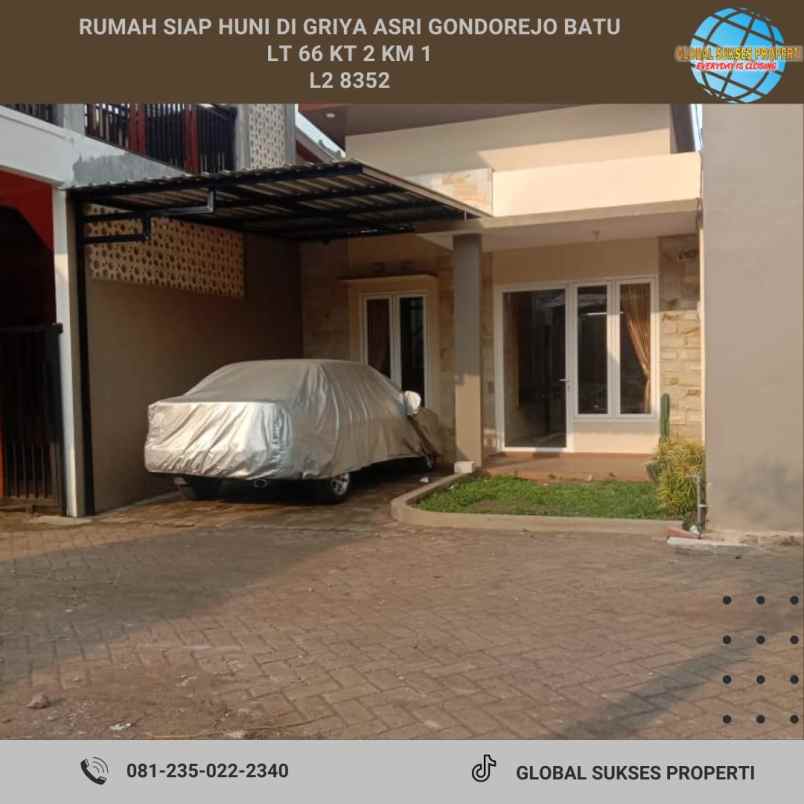 rumah minimalis siap huni murah strategis di kota batu