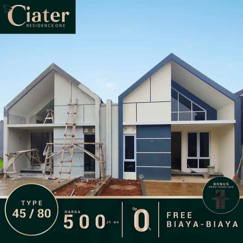 rumah modern bebas banjir dp 0