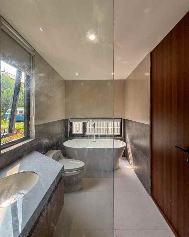 rumah modern industrial design di veteran bintaro