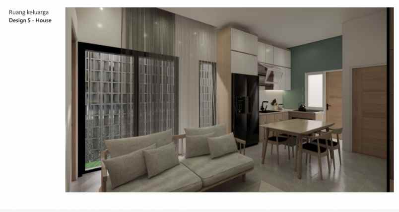 rumah modern minimalis strategis di cirendeu tang sel