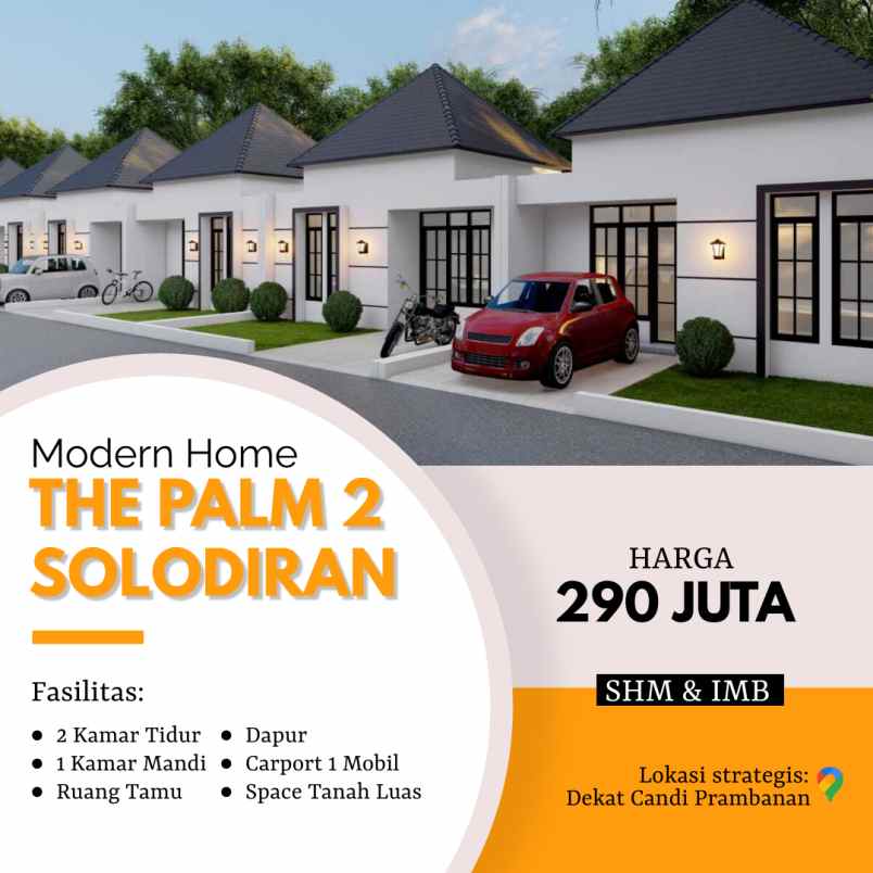 rumah murah minimalis modern 200 jutaan di prambanan