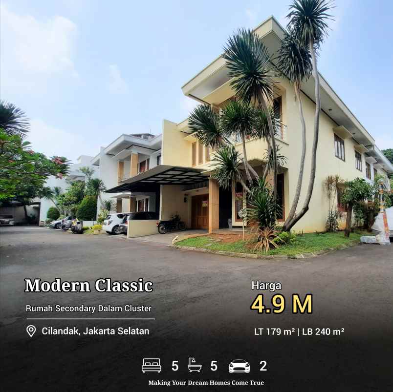 rumah secondary dalam cluster dekat tol andara