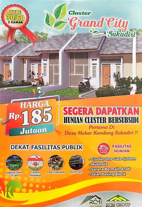 rumah subsidi grandcity sukadiri angsuran 1juta flatq