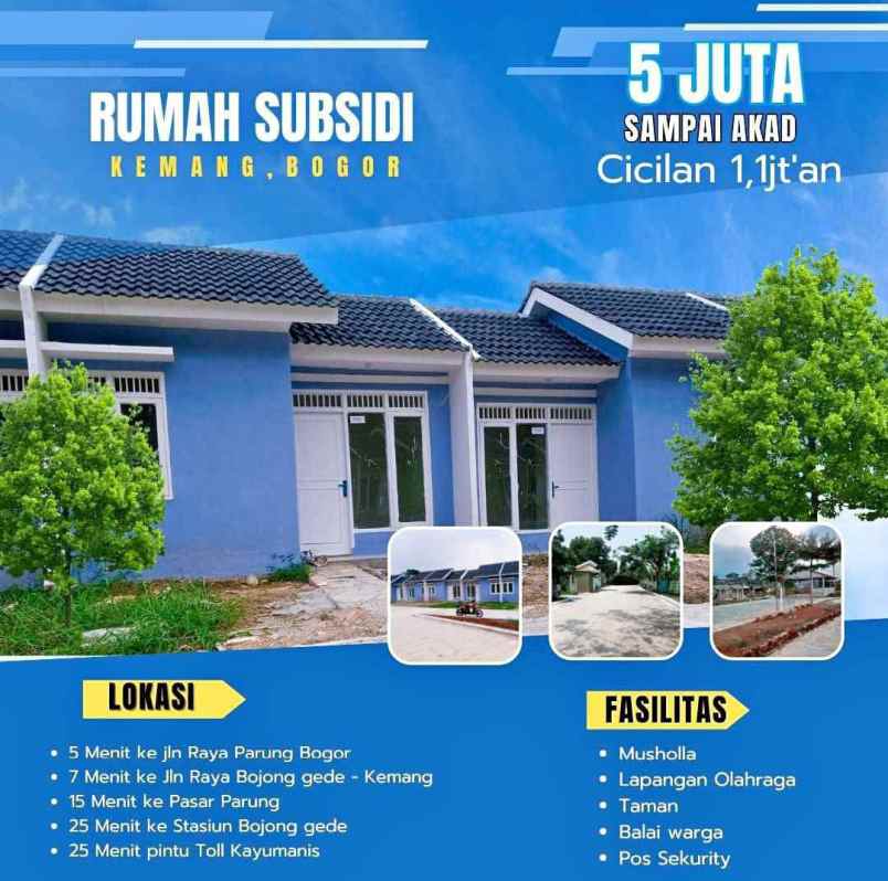 rumah subsidi kemang bogor