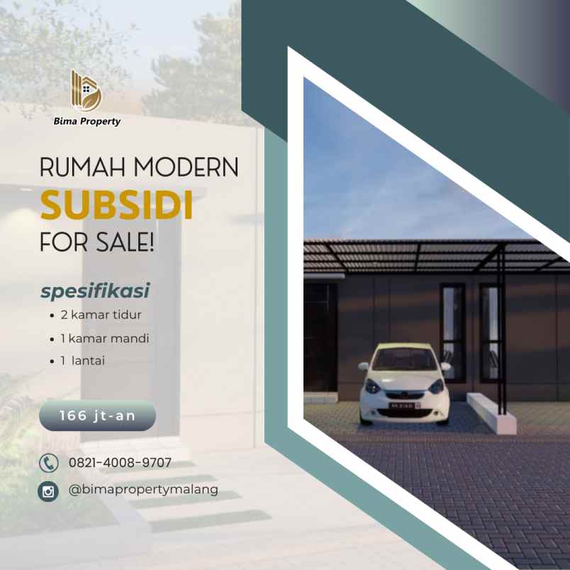 rumah subsidi malang kabupaten harga dibawah 200 juta