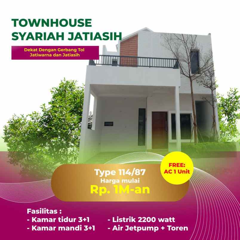 rumah syariah jatiasih kpr developer kota bekasi