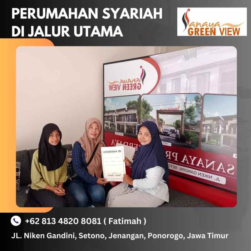 rumah syariah minimalis di jalur utama ponorogo