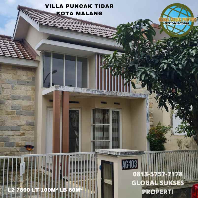 rumah villa strategis bagus siap huni di tidar malang