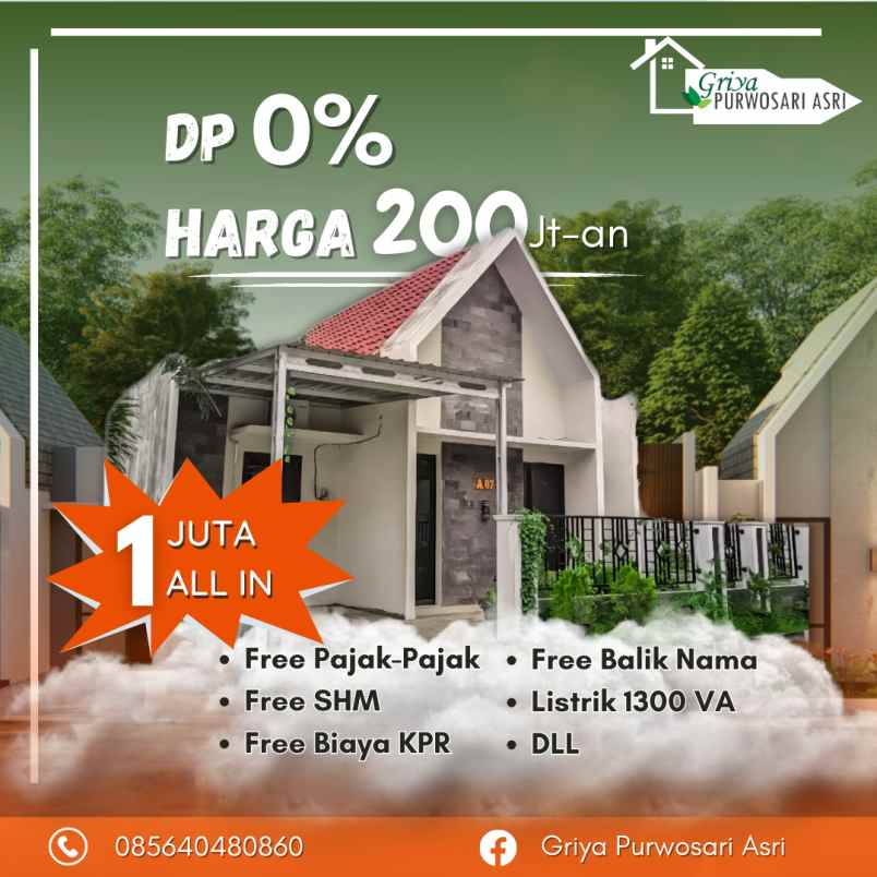 rumah wonogiri dp 0 yakin gamau