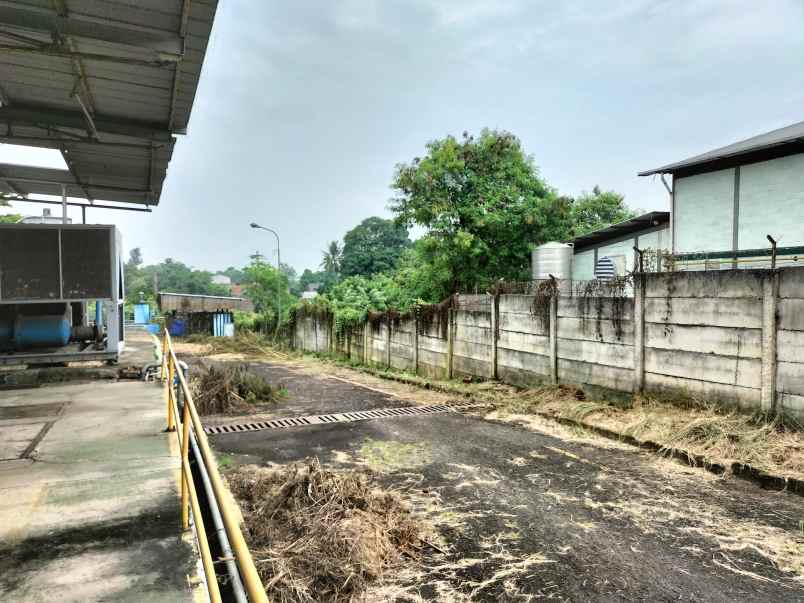 tanah dan bangunan pabrik di gunung sindur