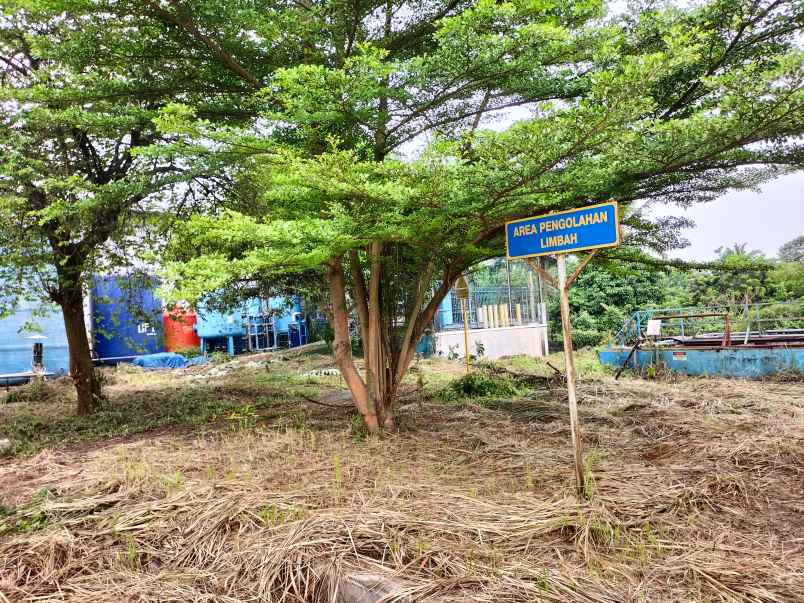 tanah dan bangunan pabrik di gunung sindur