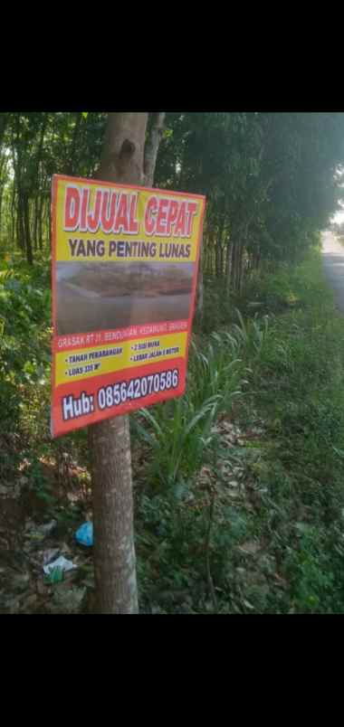 tanah dua sisi penting lunas