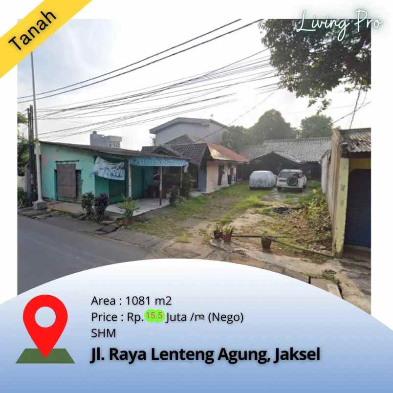 tanah jl raya lenteng agung