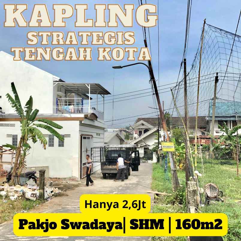 tanah kapling strategis pinggir jalan palembang