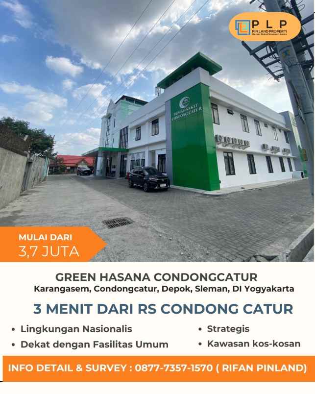 tanah kaveling mulai 3 7 jt m2 di condongcatur sleman