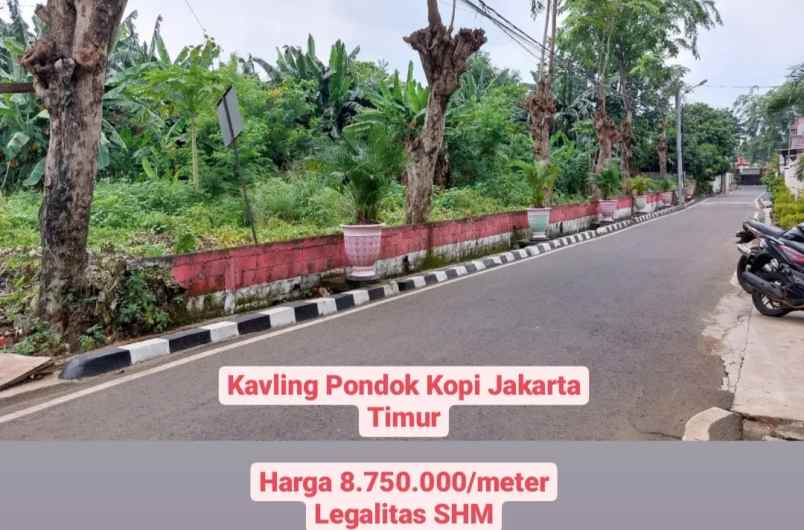 tanah kavling strategis pondok kopi jakarta timur