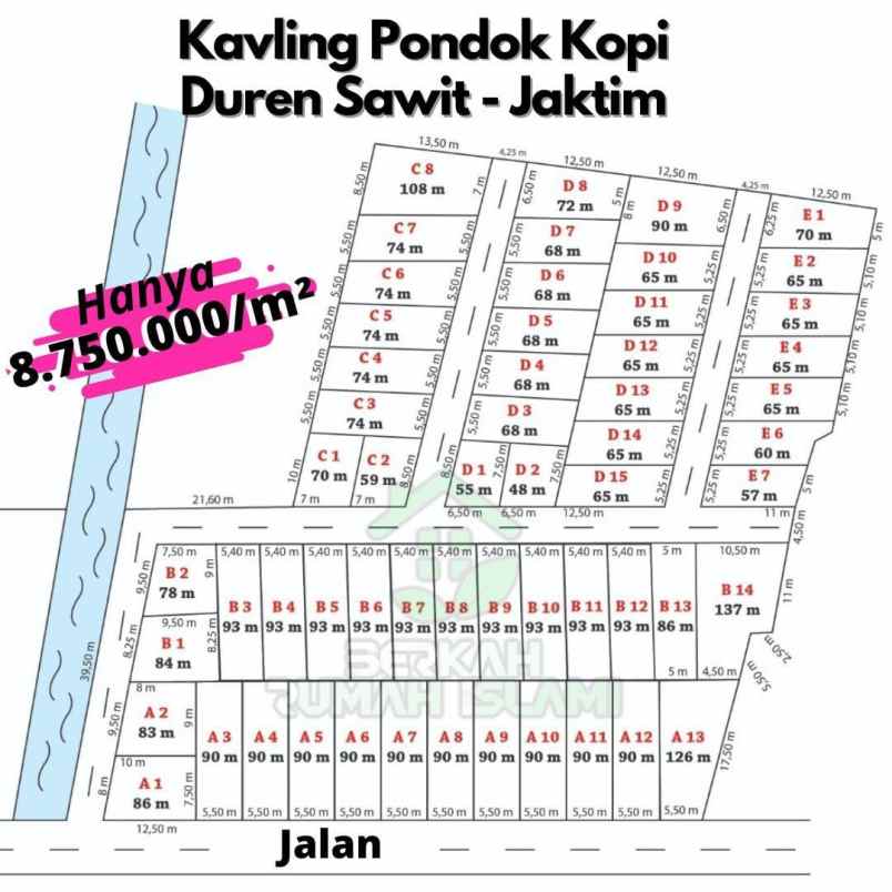 tanah kavling strategis pondok kopi jakarta timur