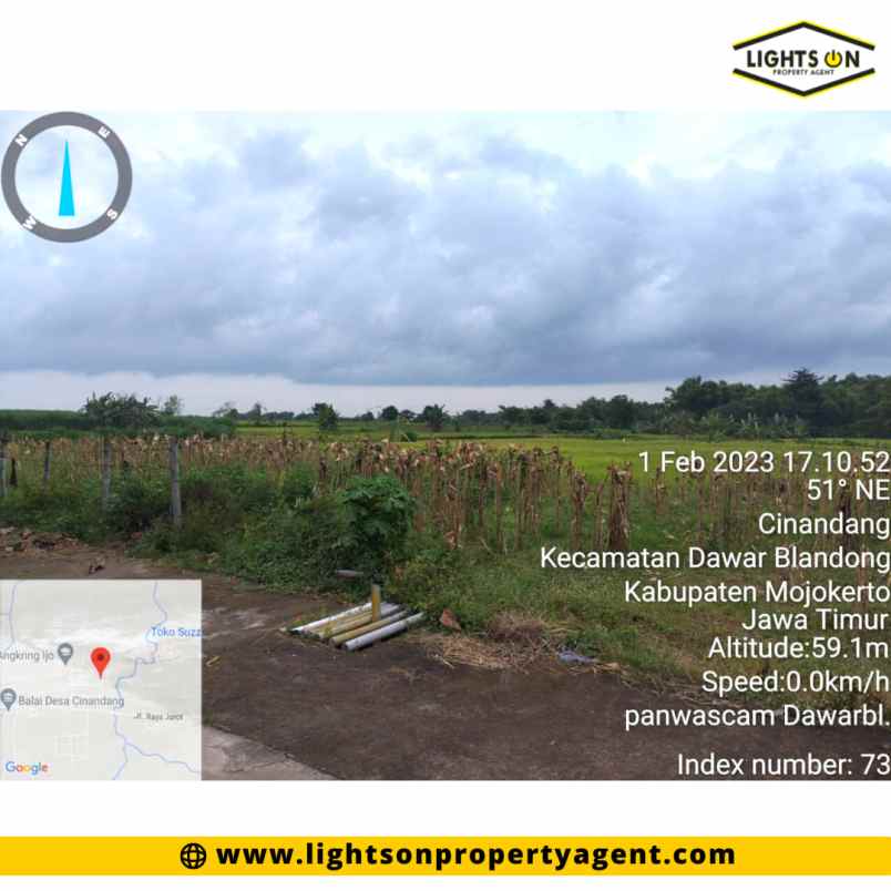 tanah kebun luas dawarblandong mojokerto