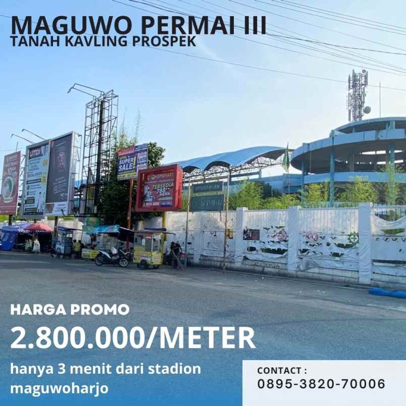 tanah murah 3 menit stadion maguwoharjo