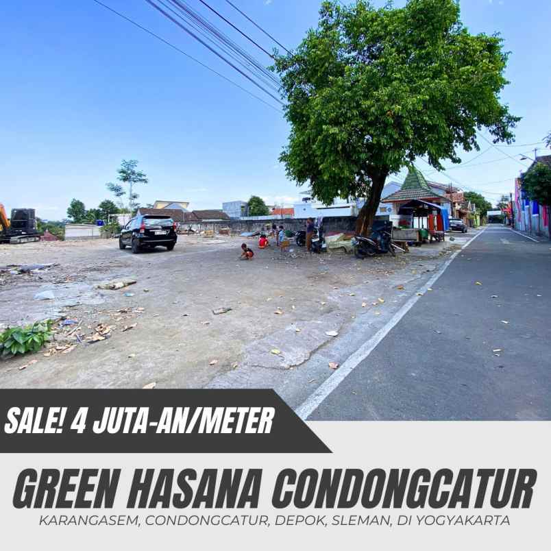 tanah pekarangan di condongcatur 4 juta an meter