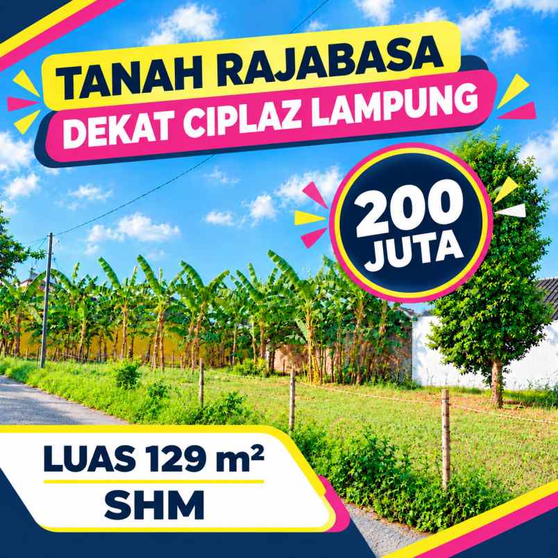 tanah rajabasa nunyai bandar lampung