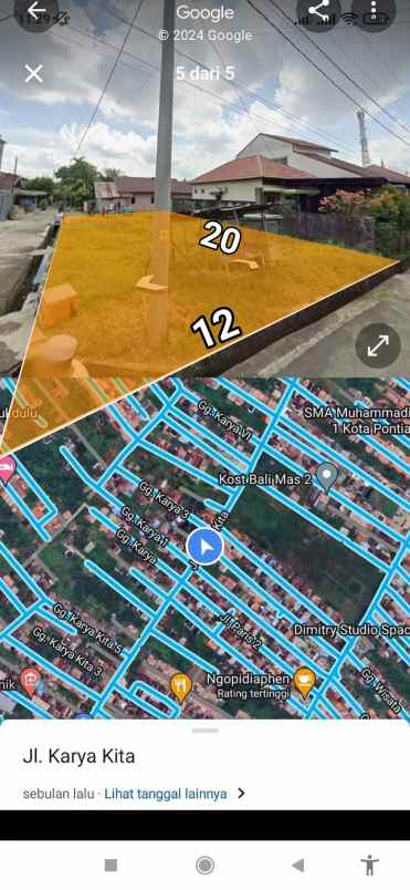 tanah siap bangun paris 2 jln karya kita 2 posisi hook