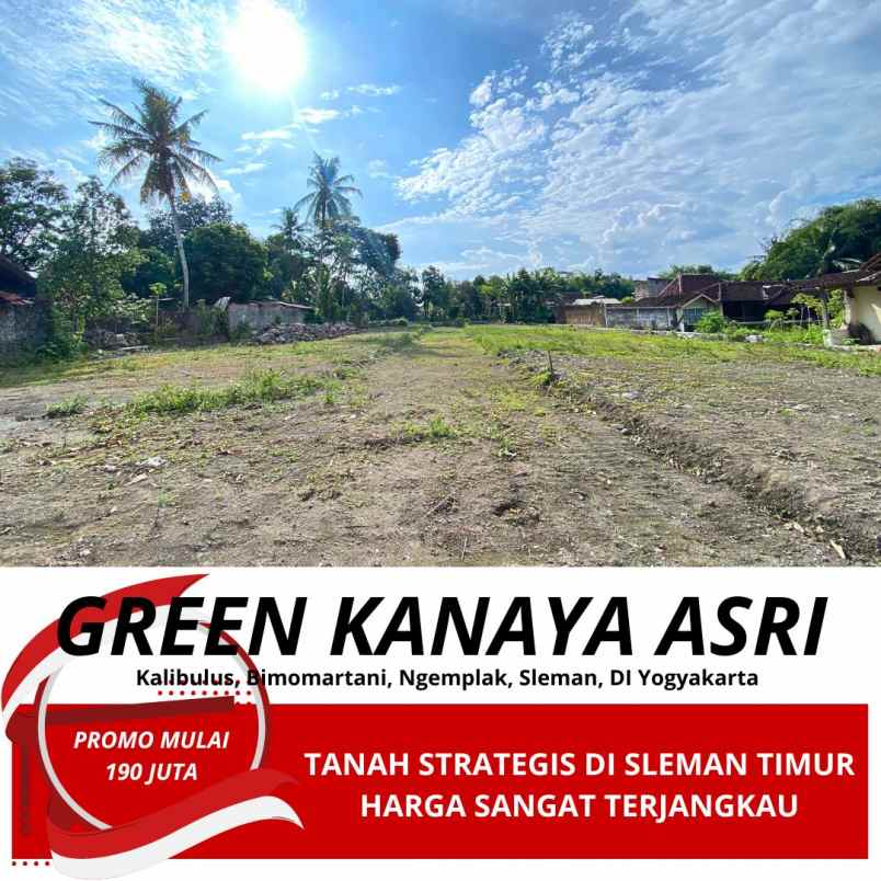 tanah strategis di sleman timur 190 juta