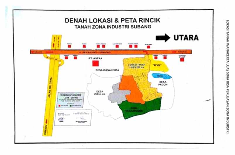 tanah zona industri purwadadi subang jawa barat