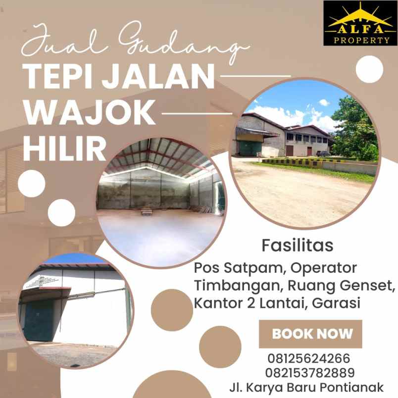 alfa property gudang wajok hilir pontianak