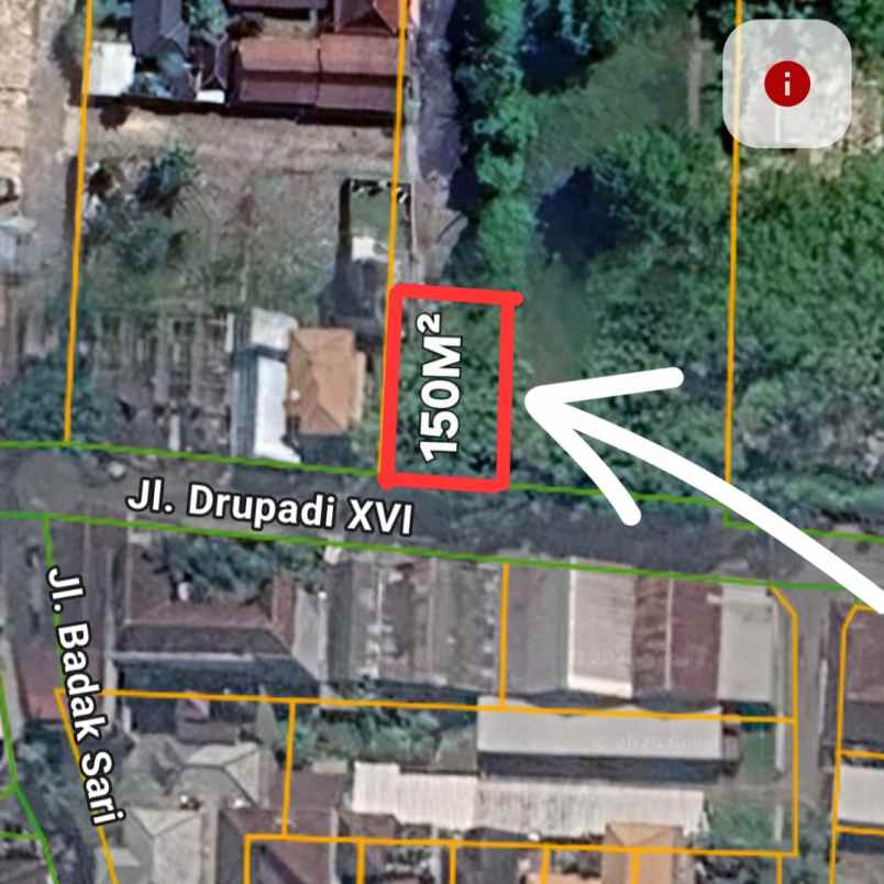 dijual 1 5 are jl drupadi badak agung renon denpasar