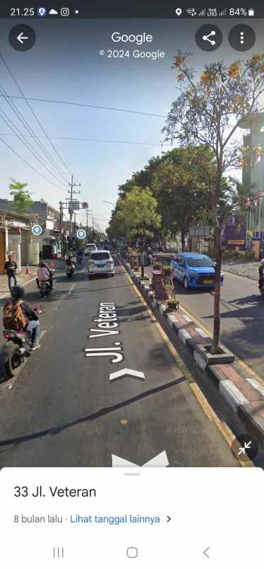 dijual ruko gudang kantor jalan veteran