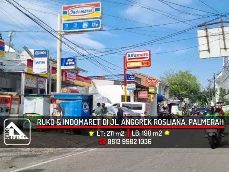 dijual ruko gudang kantor jl anggrek rosliana