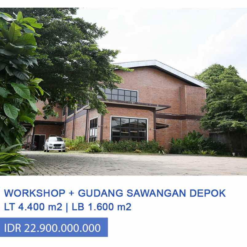 dijual ruko gudang kantor jl mohtar sawangan depok