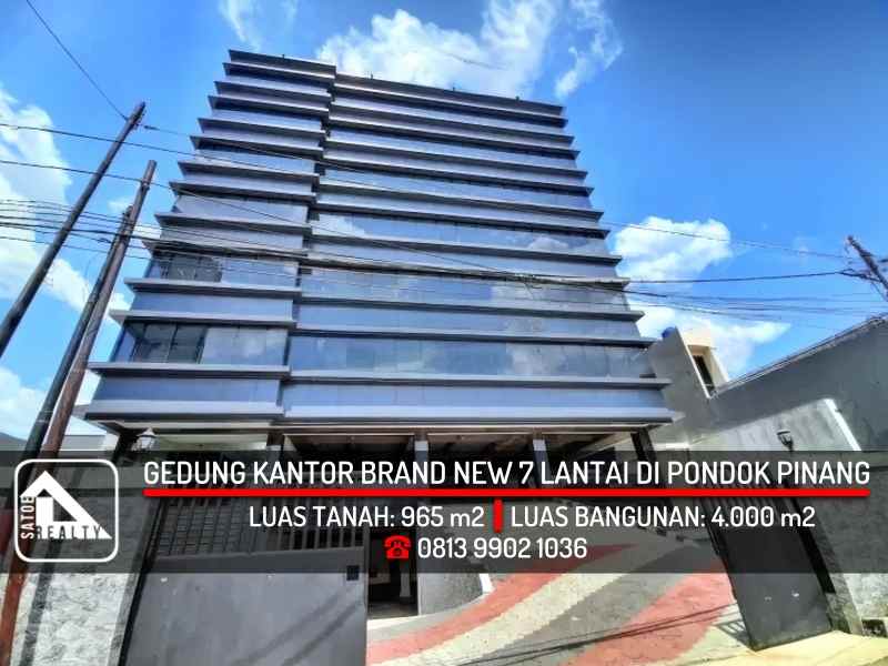 dijual ruko gudang kantor pondok pinang kebayoran