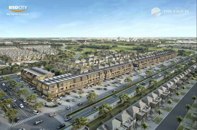 dijual ruko gudang kantor the exquis bsd