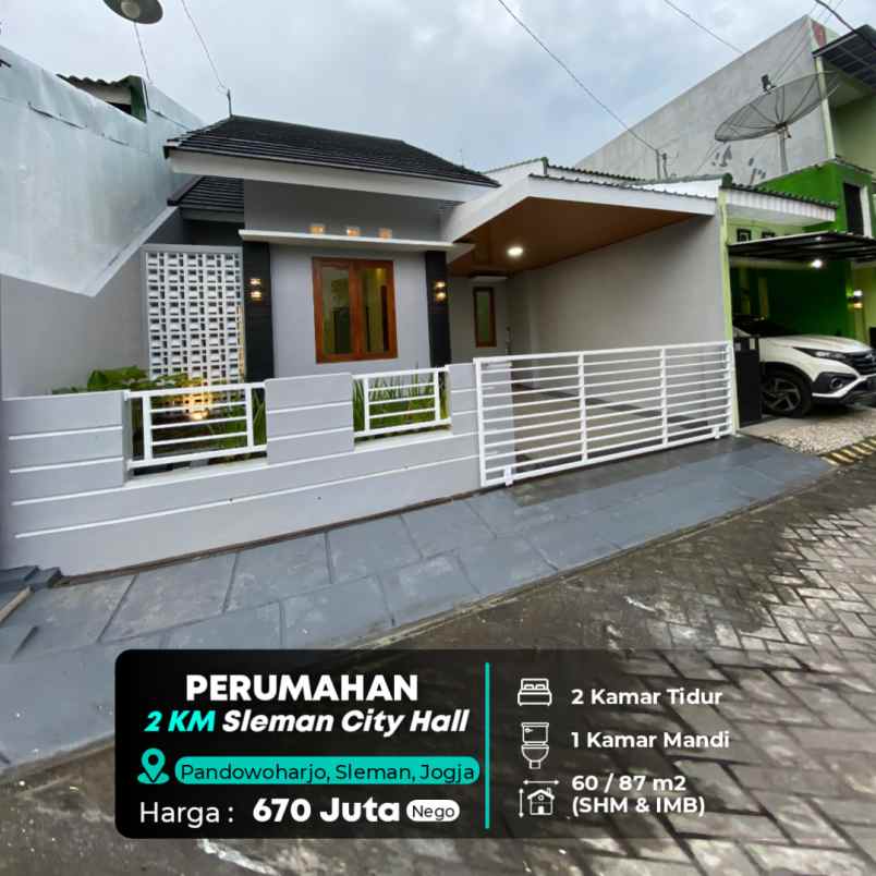 dijual rumah 2 km sleman city hall