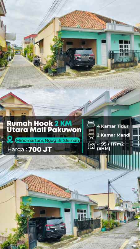 dijual rumah 2 km utara pakuwon mall