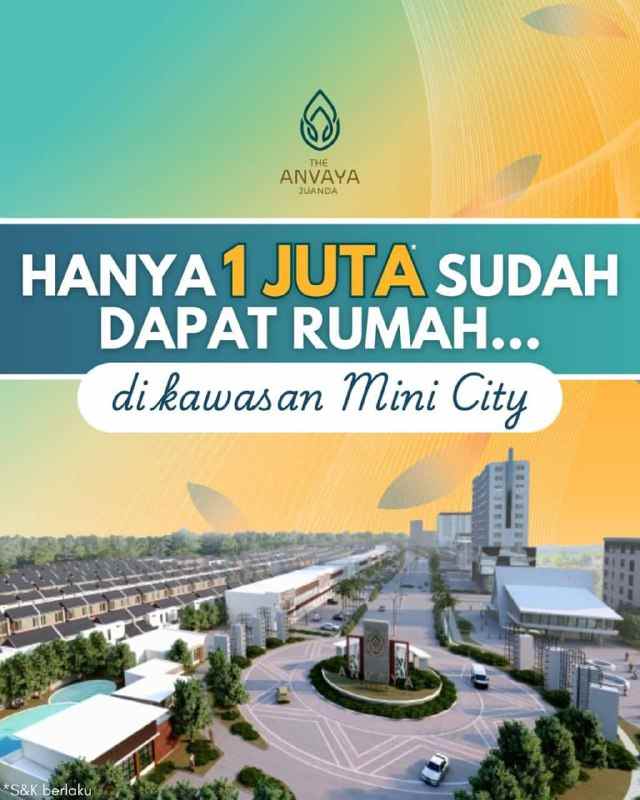 dijual rumah anvaya juanda