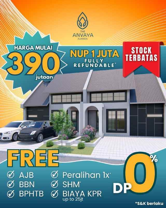 dijual rumah anvaya juanda