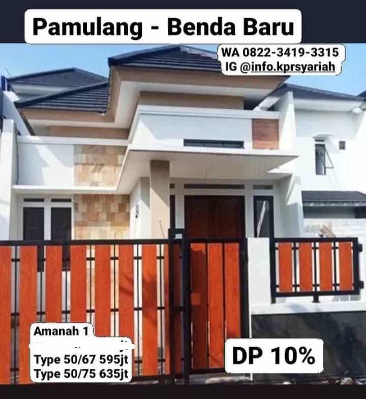 dijual rumah benda baru