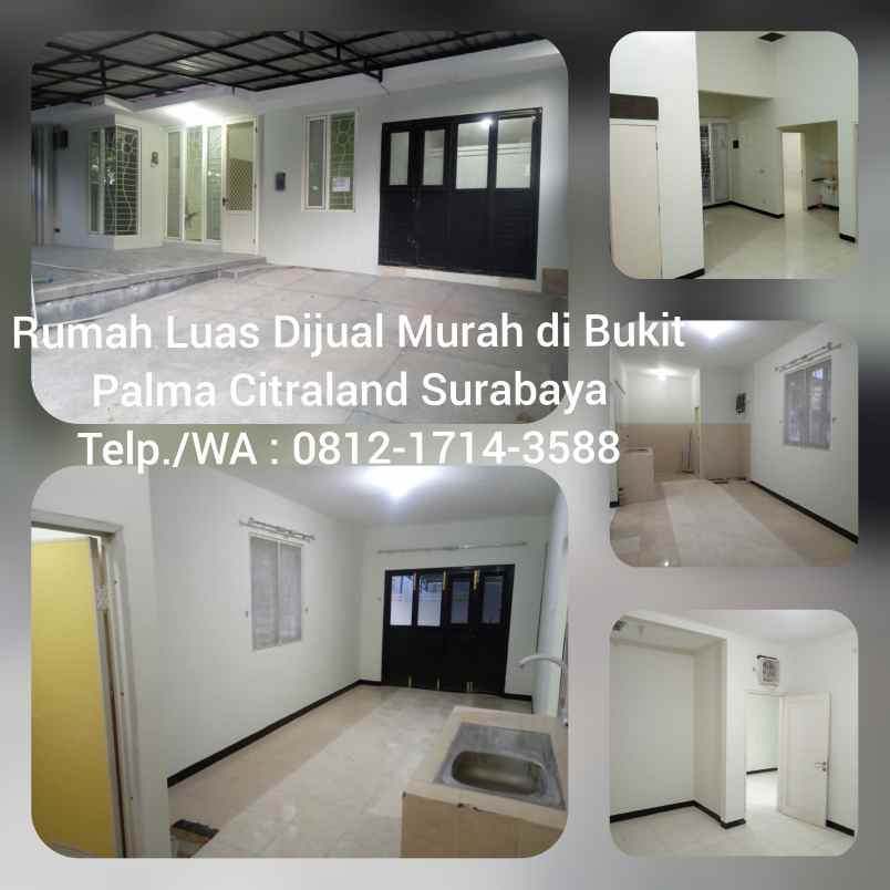 dijual rumah bukit plama citraland surabay